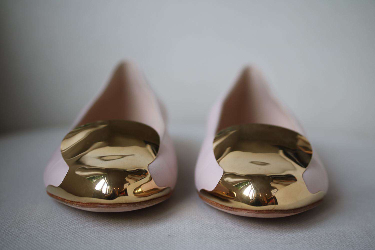 ALEXANDER MCQUEEN METAL TOE CAP FLATS EU 37 UK 4 US 7 - Image 2