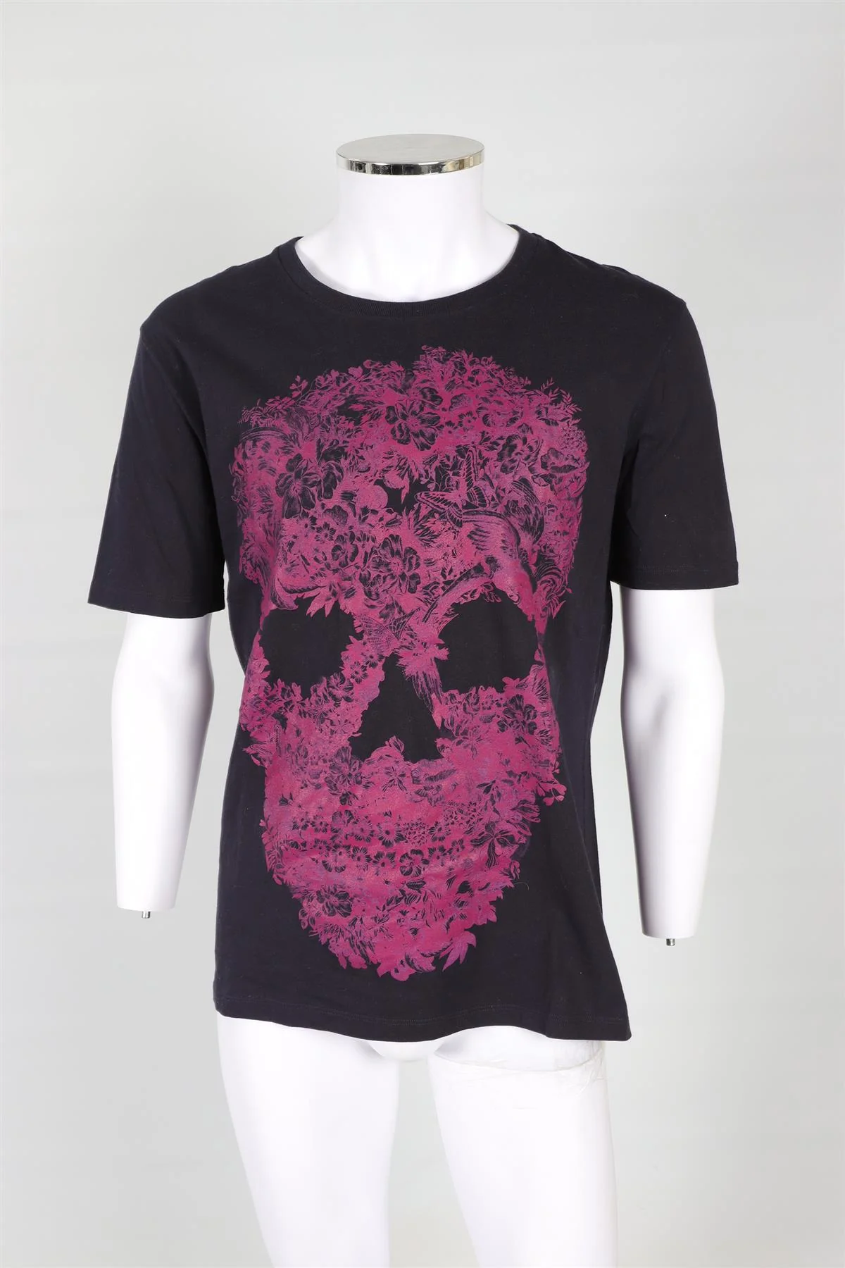 ALEXANDER MCQUEEN NAVY MEN'S COTTON T-SHIRT XLARGE - Image 2