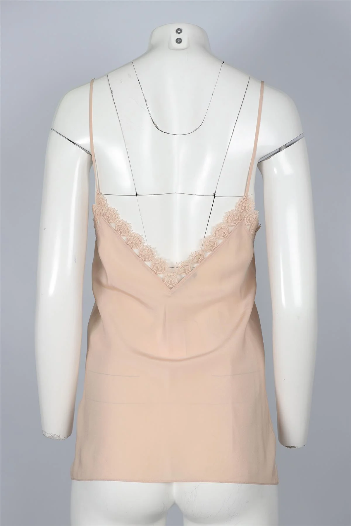 ALEXANDER MCQUEEN NUDE SILK TOP IT 40 UK 8 - Image 4
