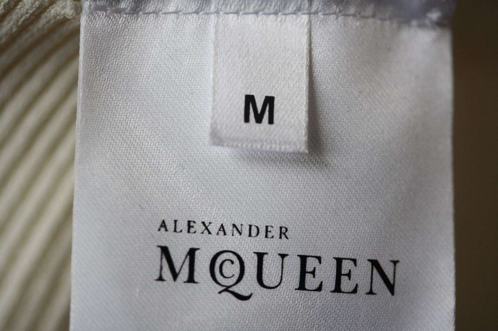 ALEXANDER MCQUEEN PERFORATED IVORY SWEATER MEDIUM - Image 5