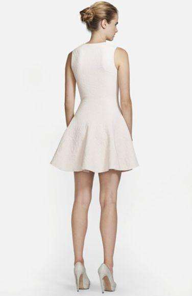 ALEXANDER MCQUEEN PINK EMBOSSED DRESS LARGE - Image 3