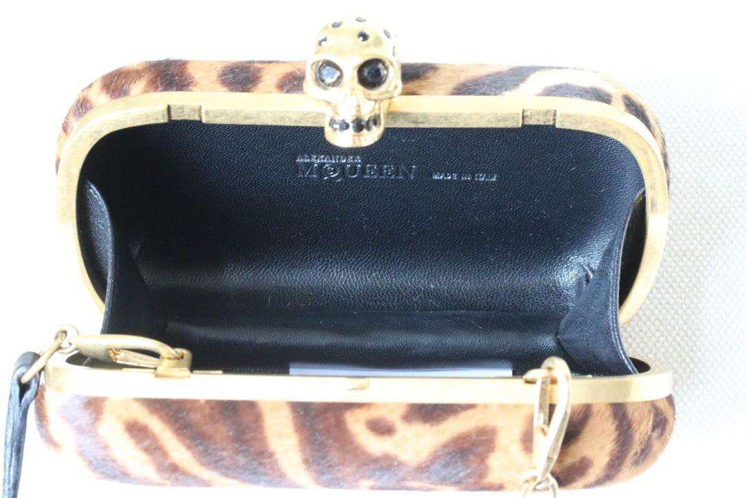 ALEXANDER MCQUEEN PONY HAIR SKULL BOX CLUTCH - Image 4