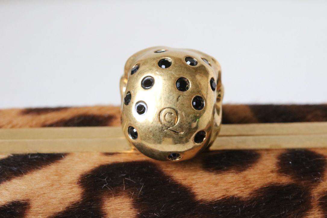 ALEXANDER MCQUEEN PONY HAIR SKULL BOX CLUTCH - Image 6