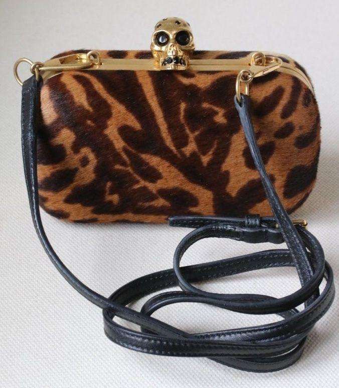 ALEXANDER MCQUEEN PONY HAIR SKULL BOX CLUTCH - Image 7