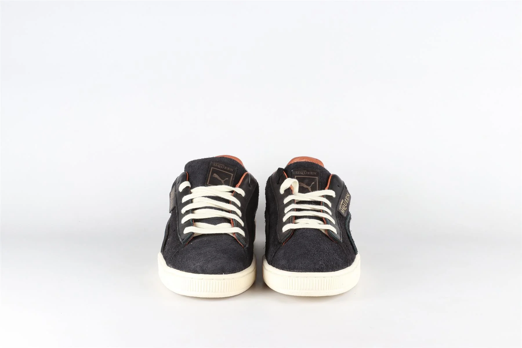 ALEXANDER MCQUEEN + PUMA BLUE SUEDE SNEAKERS EU 44 UK 10 US 11 - Image 3