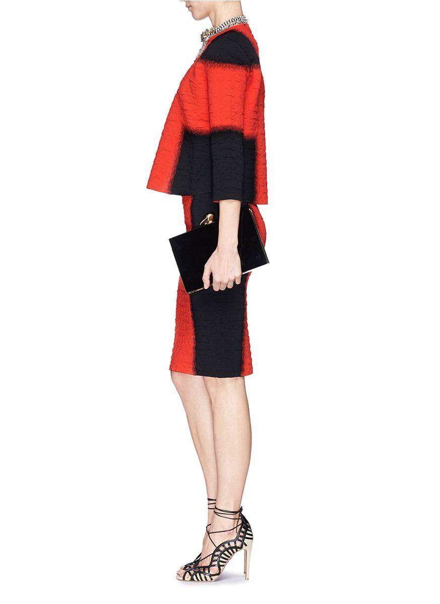 ALEXANDER MCQUEEN RED SPRAY CROSS TOP AND SKIRT XXS & XS - Image 10