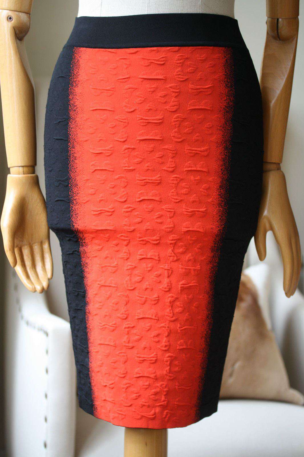 ALEXANDER MCQUEEN RED SPRAY CROSS TOP AND SKIRT XXS & XS - Image 6
