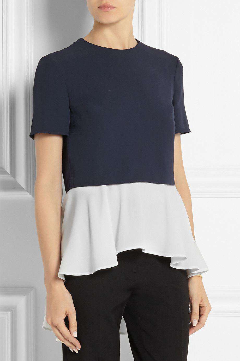 ALEXANDER MCQUEEN SLIT-BACK CREPE TOP IT 42 UK 10 - Image 2