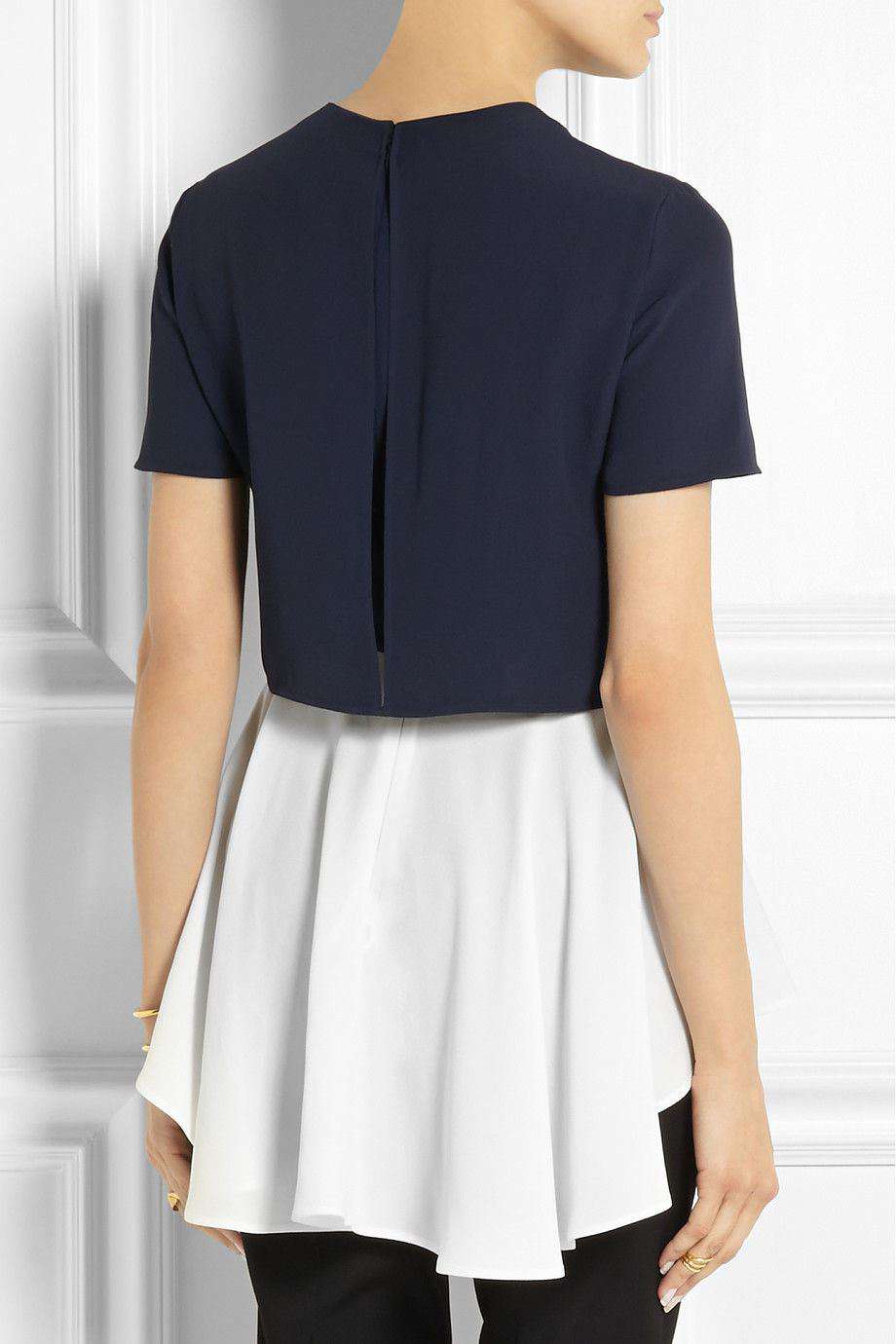 ALEXANDER MCQUEEN SLIT-BACK CREPE TOP IT 42 UK 10 - Image 3
