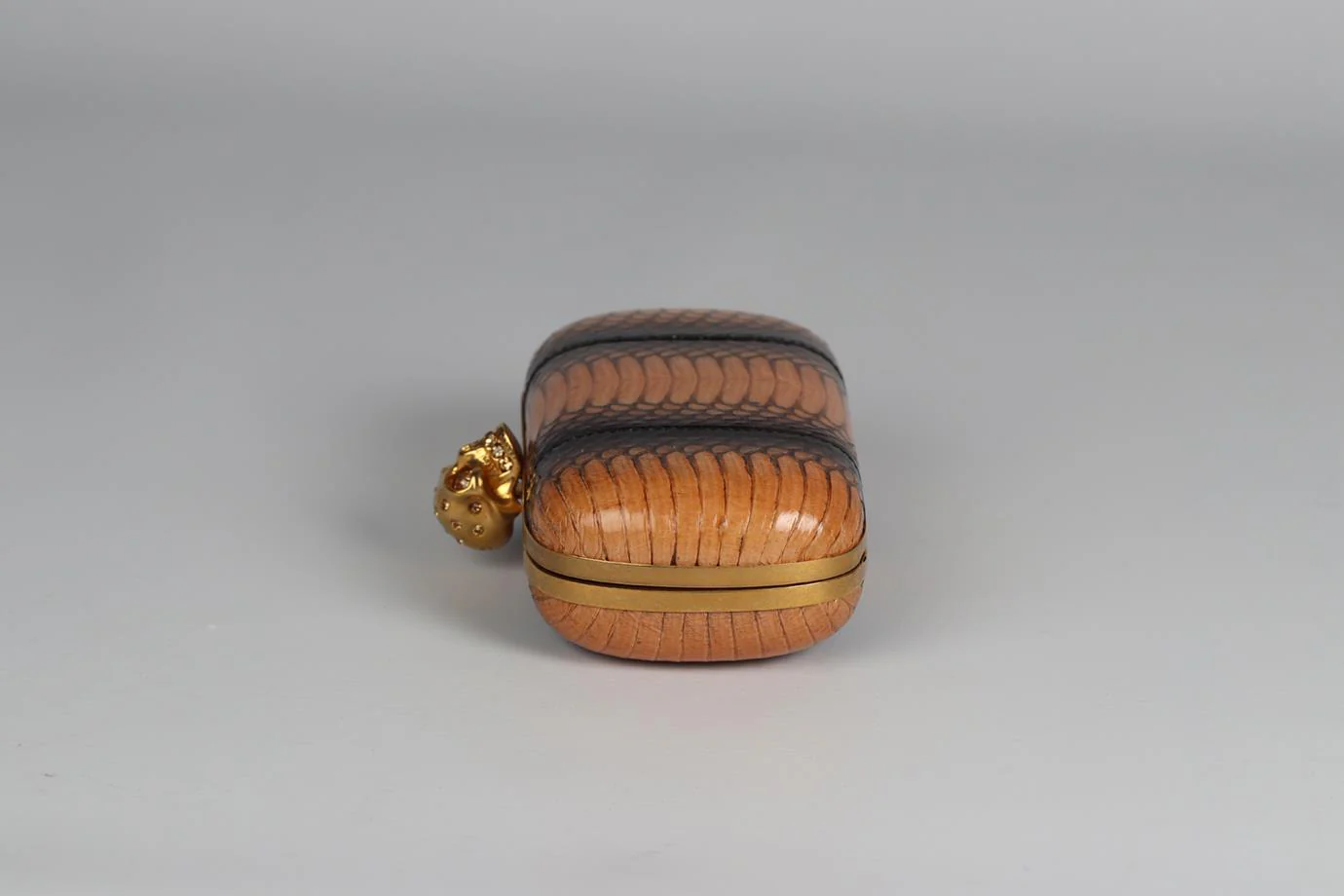 ALEXANDER MCQUEEN SNAKESKIN AND LEATHER CLUTCH - Image 4