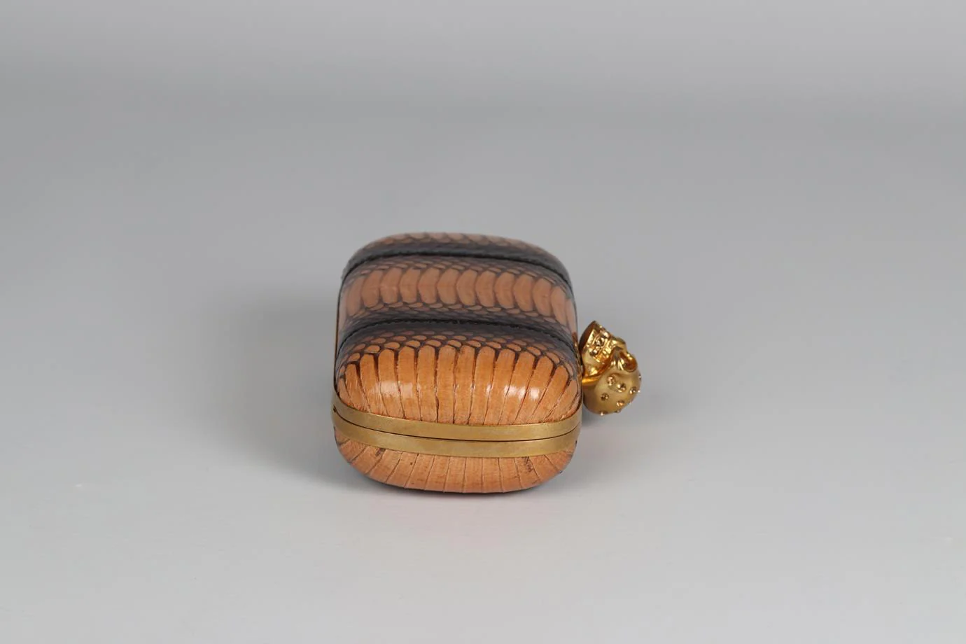 ALEXANDER MCQUEEN SNAKESKIN AND LEATHER CLUTCH - Image 5