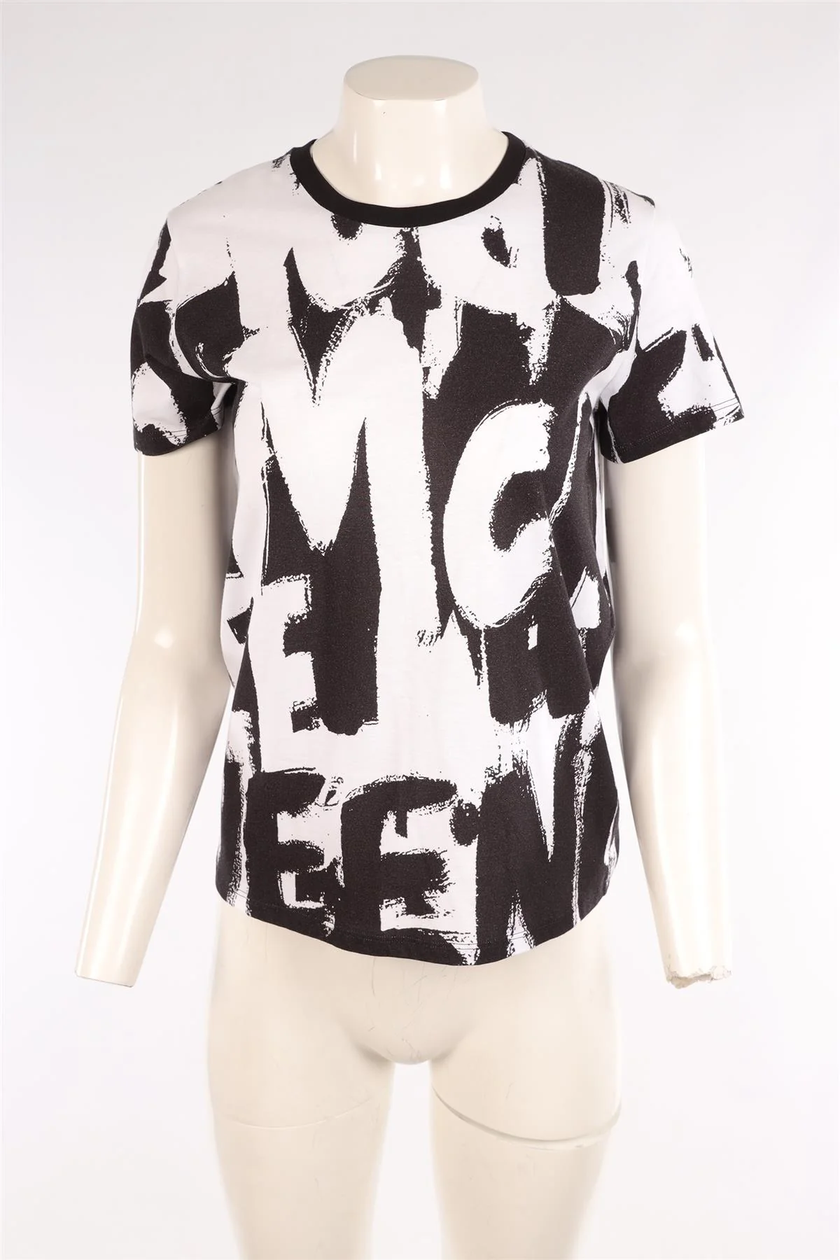 ALEXANDER MCQUEEN WHITE COTTON T-SHIRT IT 42 UK 10 - Image 2