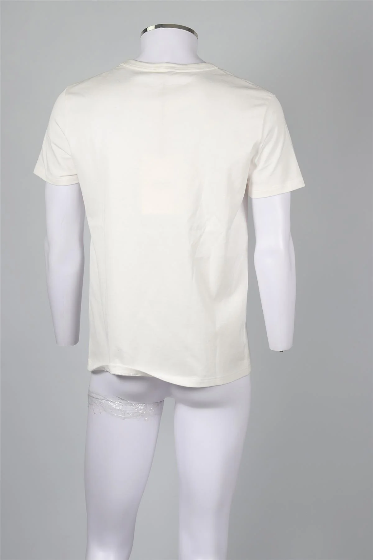 ALEXANDER MCQUEEN WHITE MEN'S COTTON T-SHIRT MEDIUM - Image 4