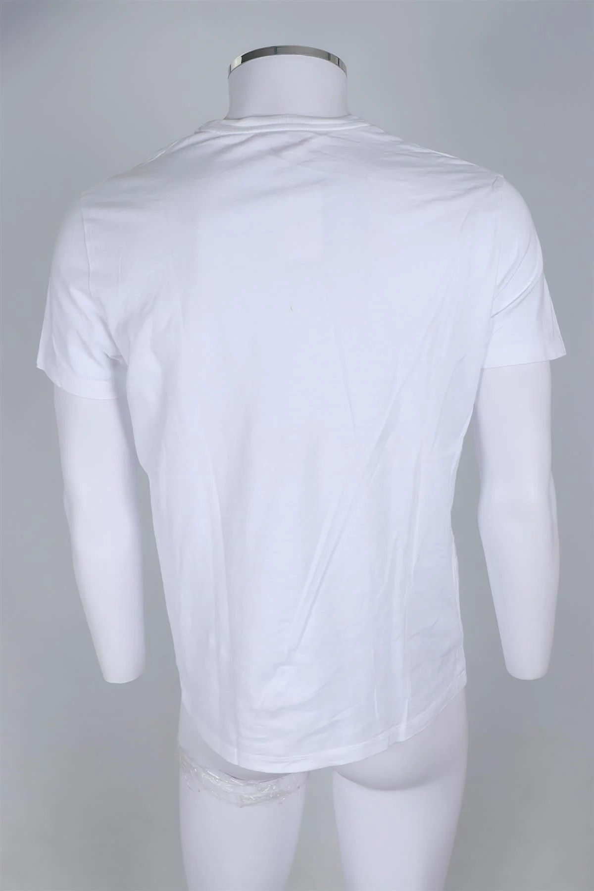 ALEXANDER MCQUEEN WHITE MENS COTTON T-SHIRT SMALL - Image 4
