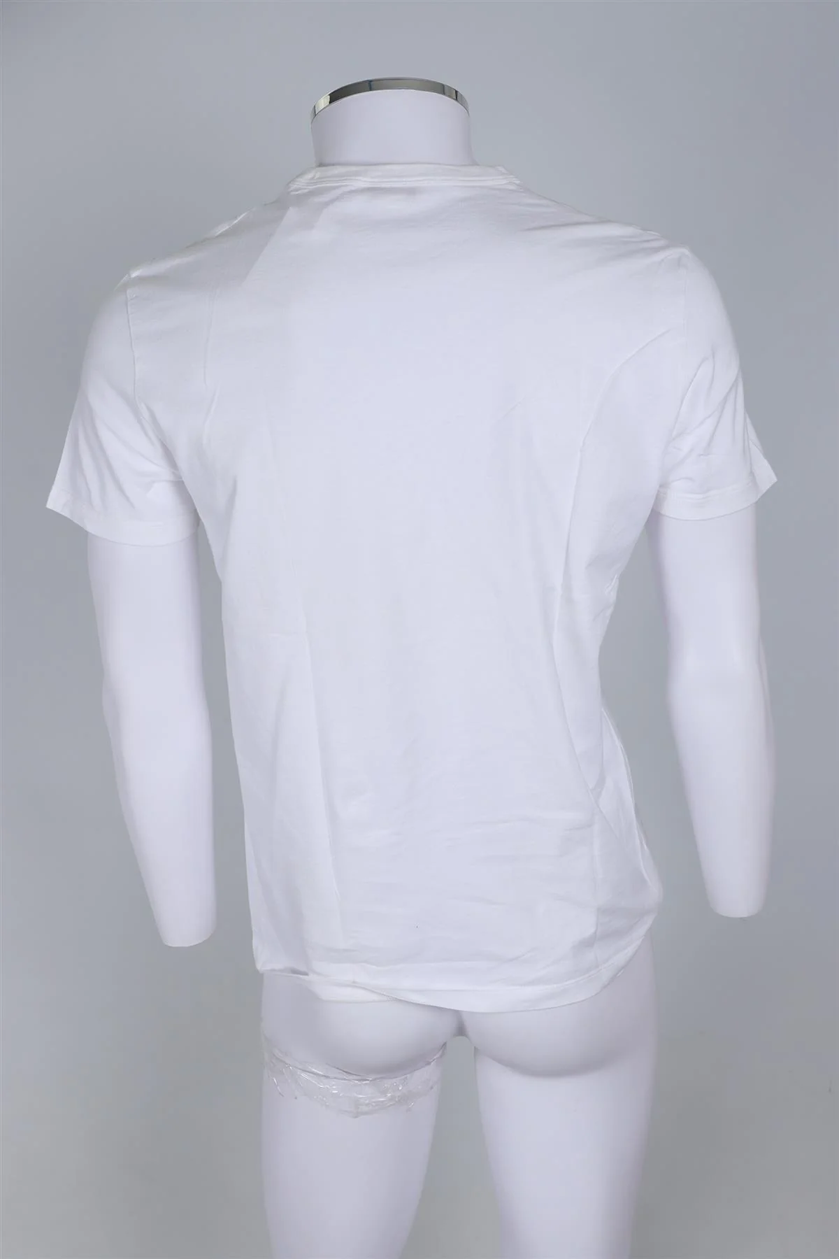 ALEXANDER MCQUEEN WHITE MEN'S COTTON T-SHIRT SMALL - Image 3