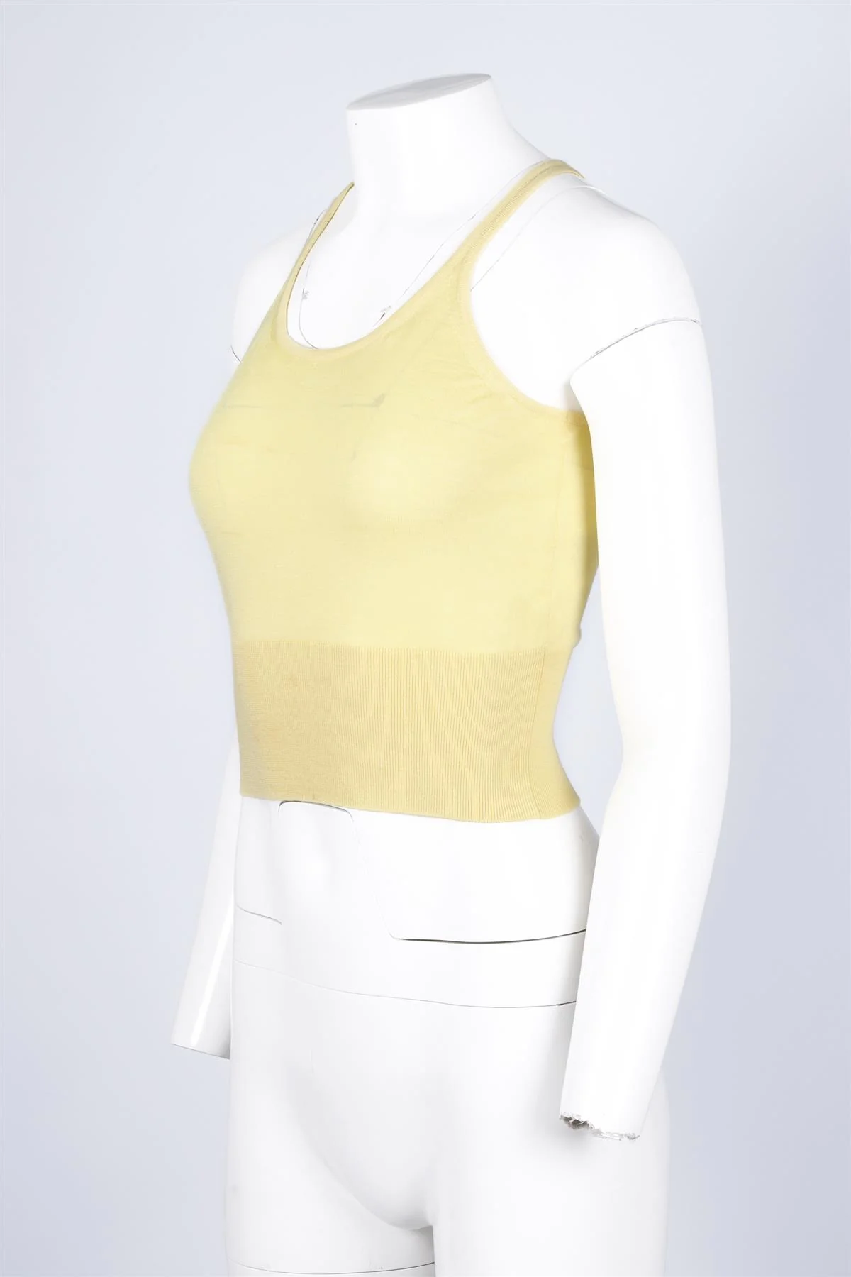 ALEXANDER MCQUEEN YELLOW COTTON TOP US 4 UK 8 - Image 4