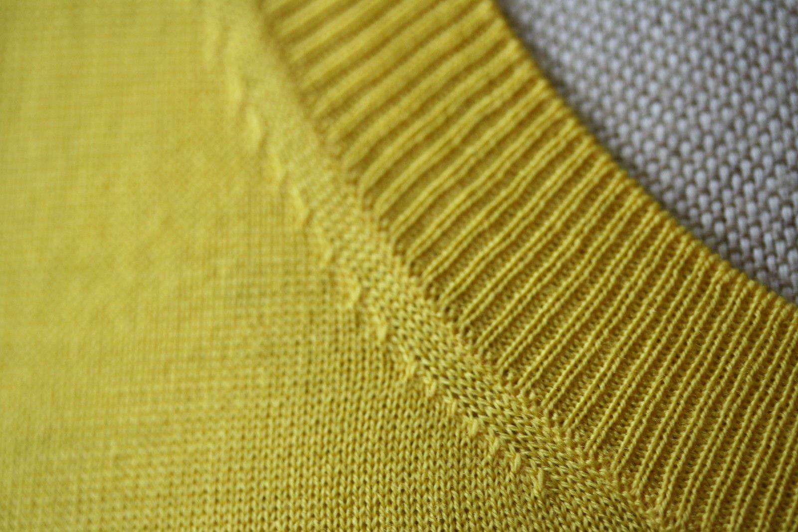 ALEXANDER MCQUEEN YELLOW PEPLUM KNITTED TOP SMALL - Image 2