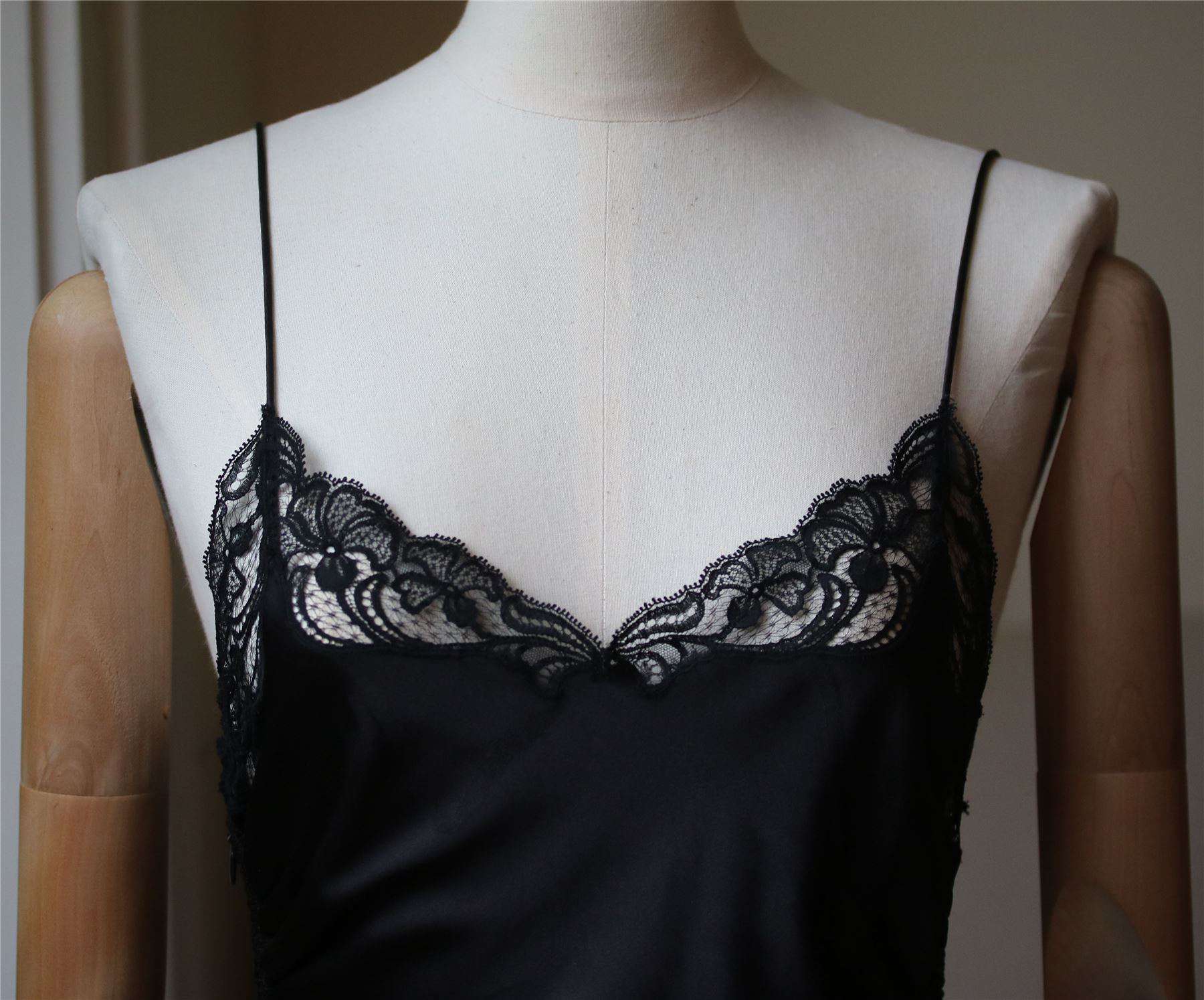 ALEXANDER WANG ASYMMETRIC LACE-TRIMMED SILK-JACQUARD DRESS US 2 UK 6 - Image 5