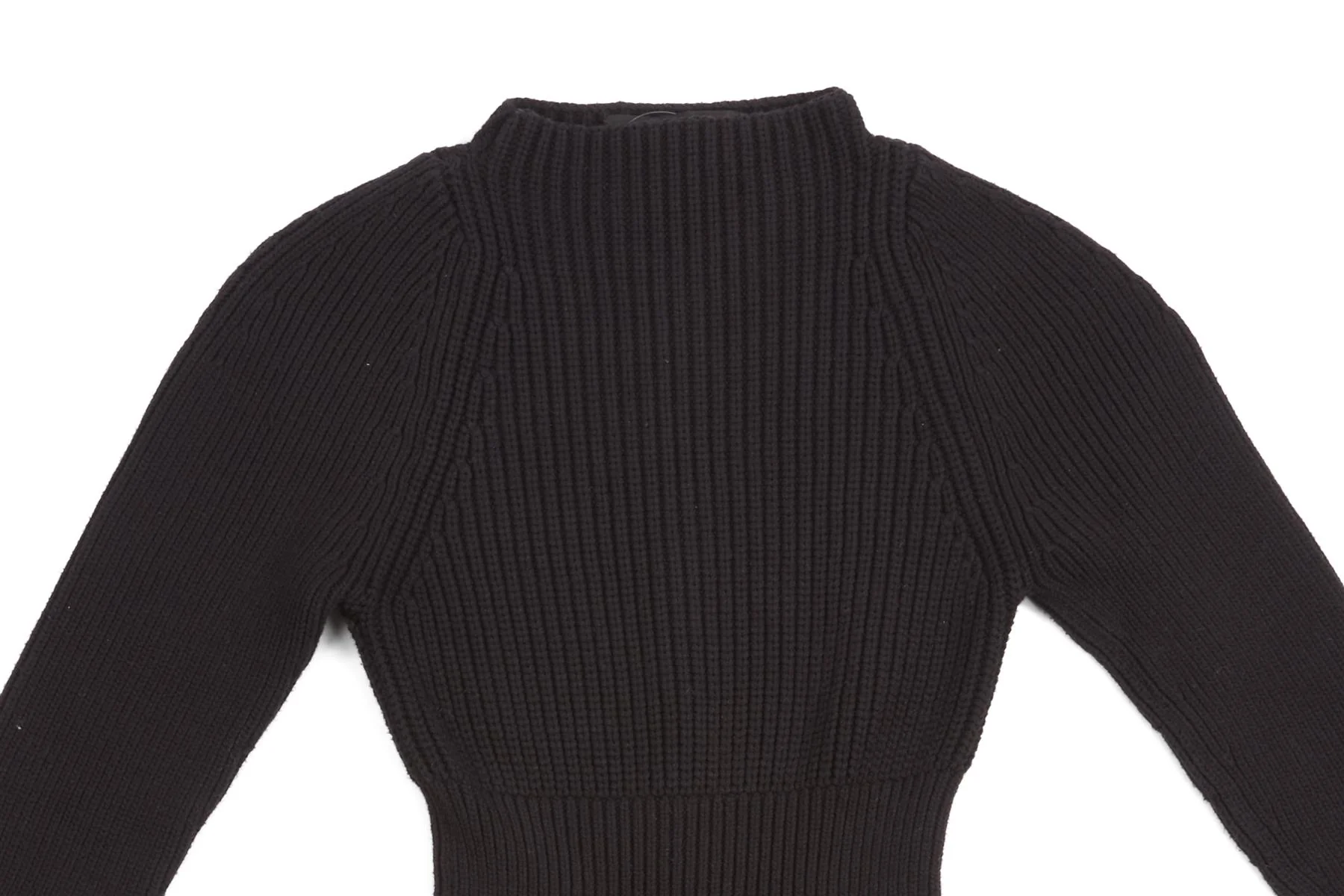 ALEXANDER WANG BLACK COTTON SWEATER UK 6 - Image 3