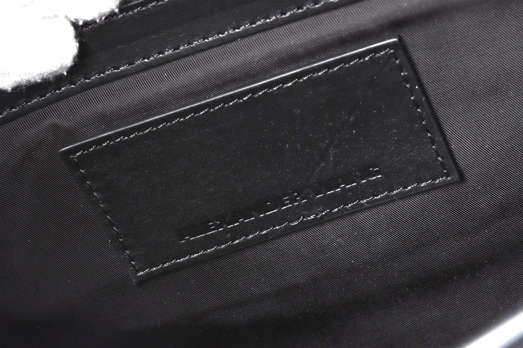 ALEXANDER WANG BLACK LEATHER TOTE BAG - Image 12