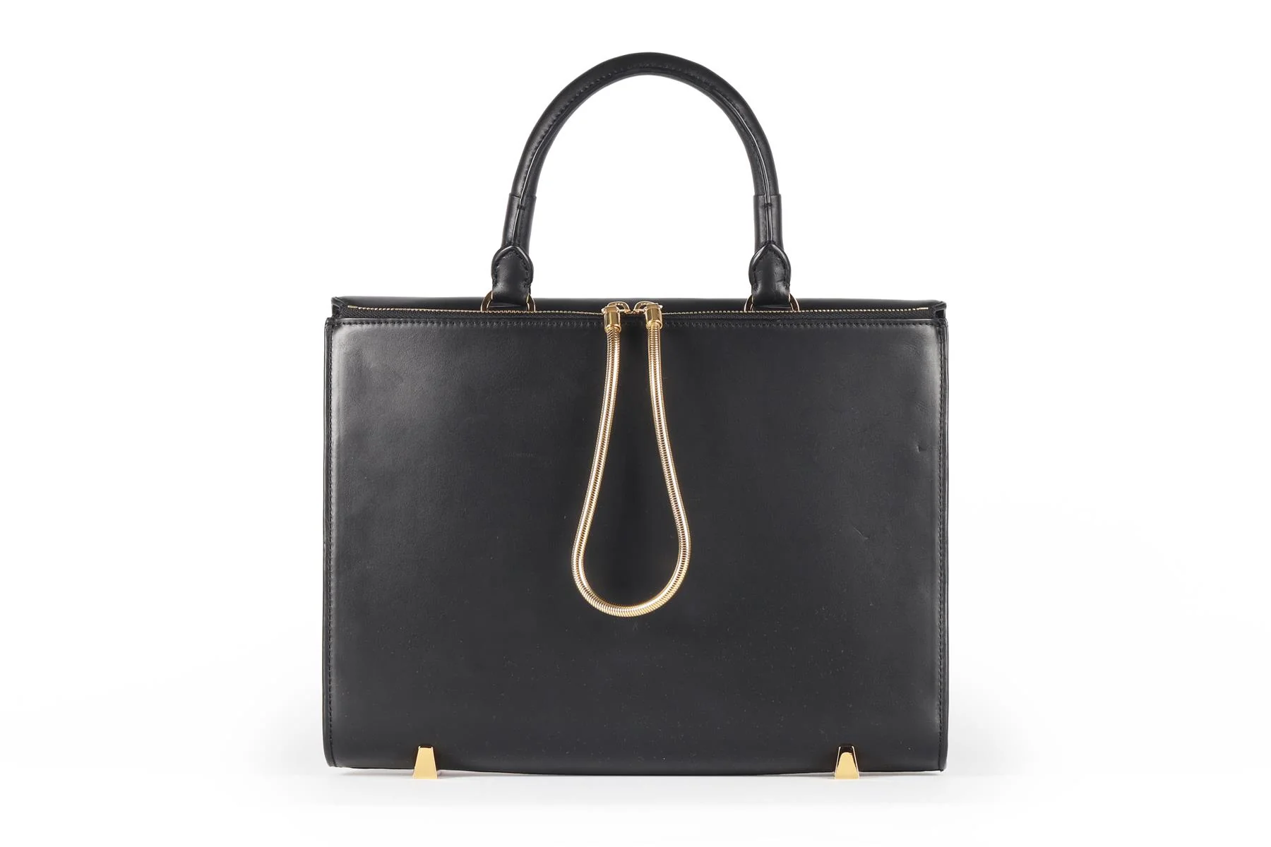 ALEXANDER WANG BLACK LEATHER TOTE BAG - Image 19