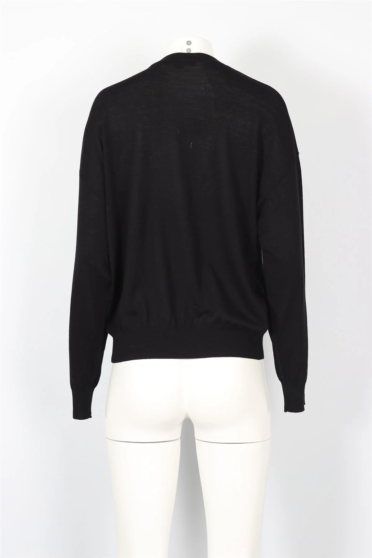 ALEXANDER WANG BLACK WOOL SWEATER MEDIUM - Image 4