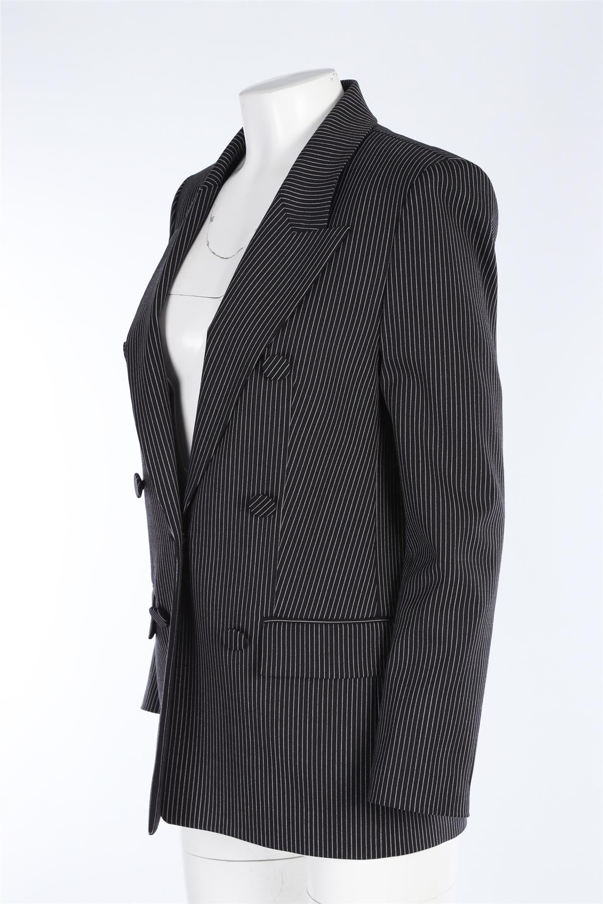 ALEXANDER WANG BLACK WOVEN BLAZER US 4 UK 8 - Image 3