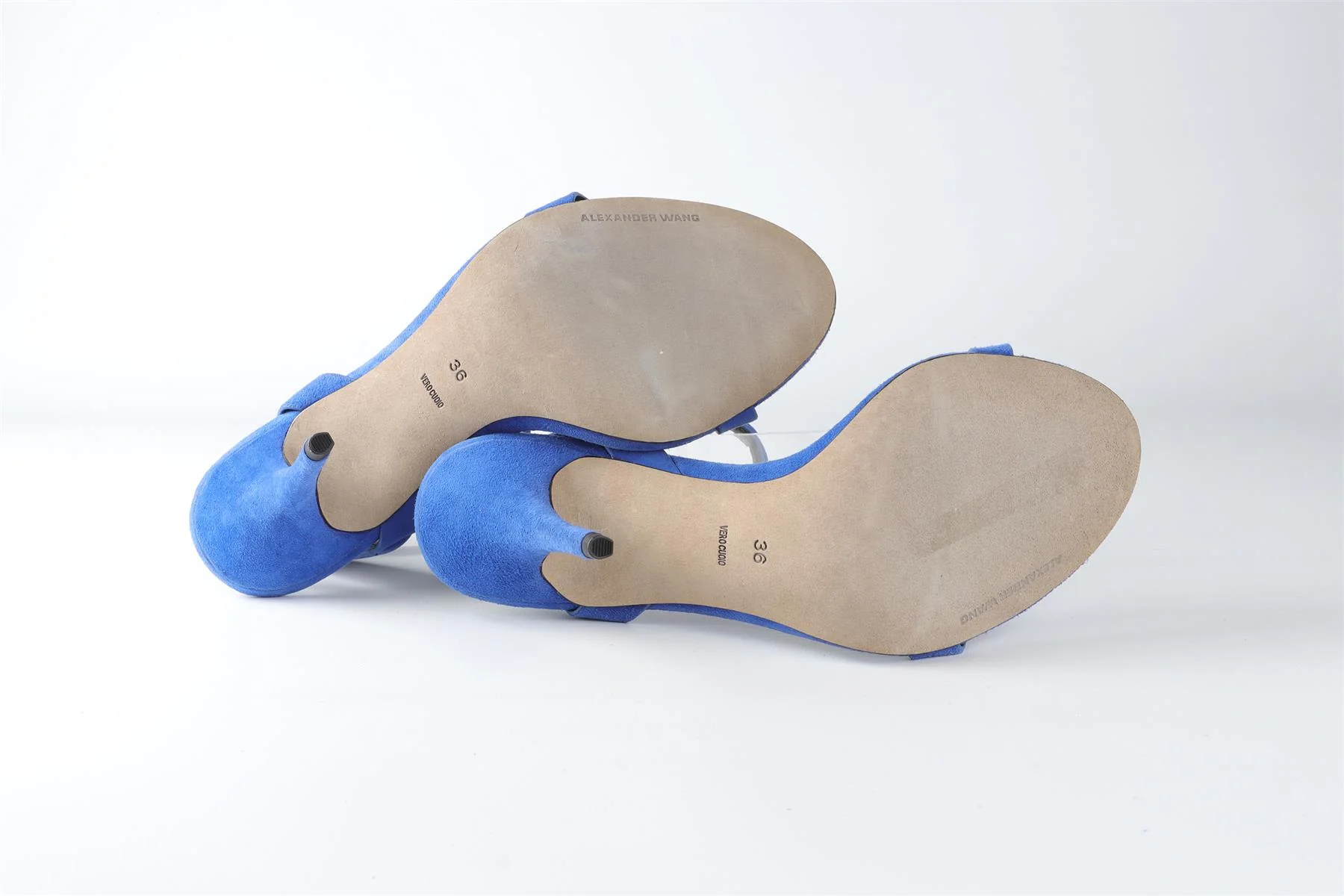ALEXANDER WANG BLUE SUEDE SANDALS EU 36 UK 3 US 6 - Image 6