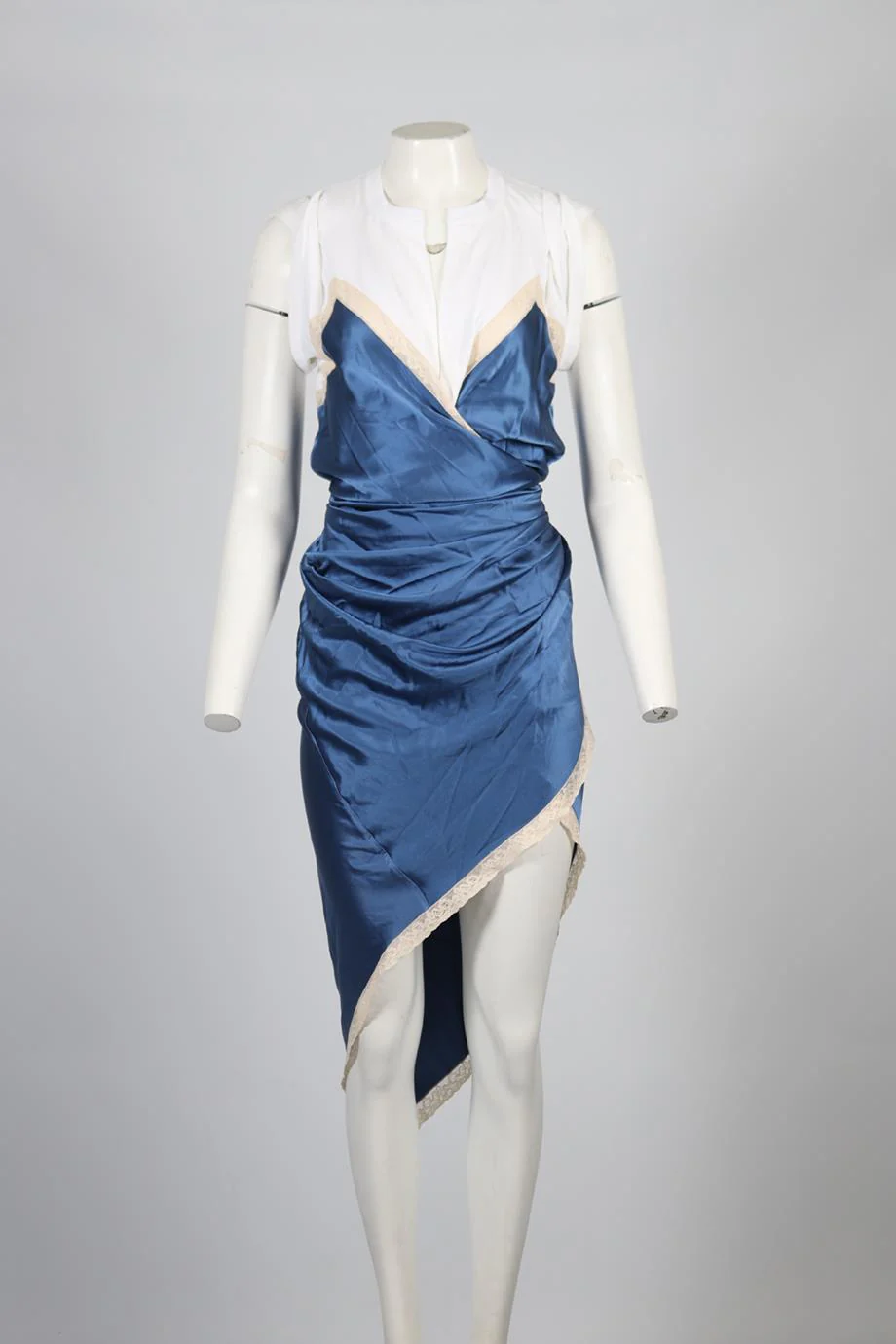 ALEXANDER WANG COTTON AND SILK BLEND MINI DRESS US 0 UK 4 - Image 2