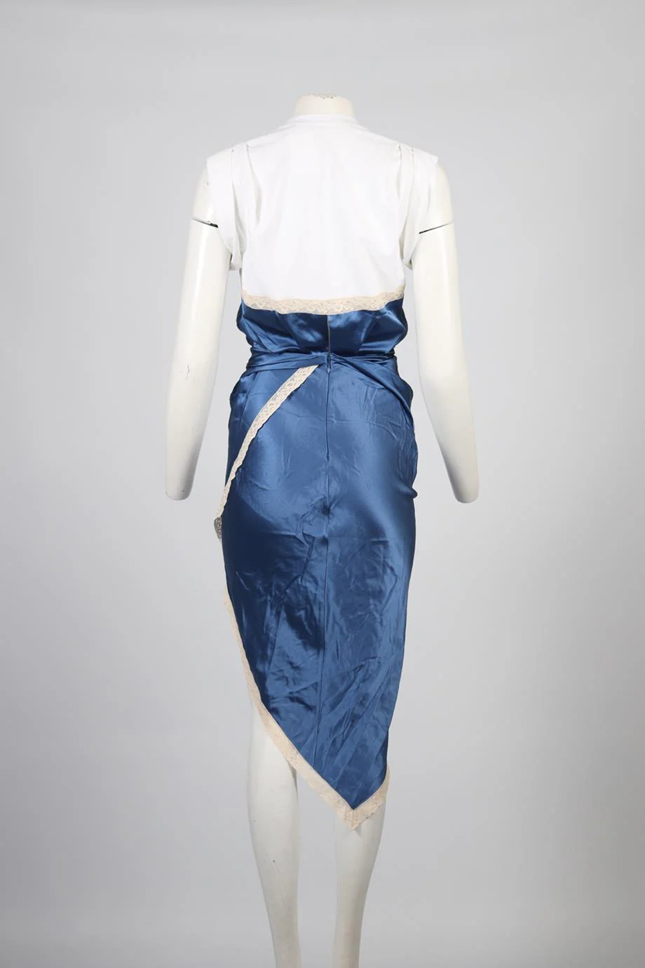ALEXANDER WANG COTTON AND SILK BLEND MINI DRESS US 0 UK 4 - Image 4