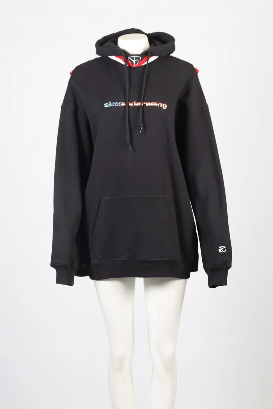 ALEXANDER WANG COTTON BLEND HOODIE LARGE - Image 2