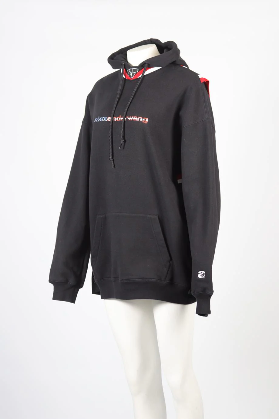 ALEXANDER WANG COTTON BLEND HOODIE LARGE - Image 3