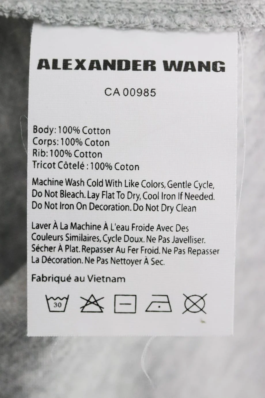 ALEXANDER WANG COTTON JERSEY T-SHIRT MEDIUM - Image 6