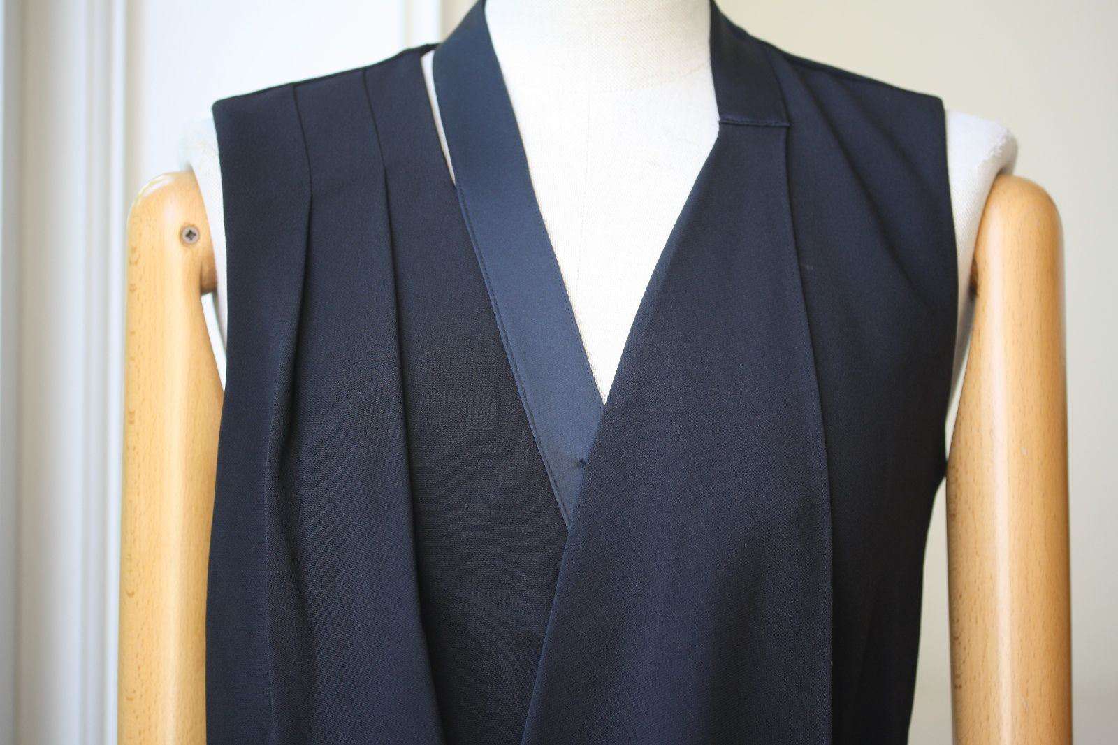 ALEXANDER WANG DRAPED WRAP TOP UK 8 - Image 4