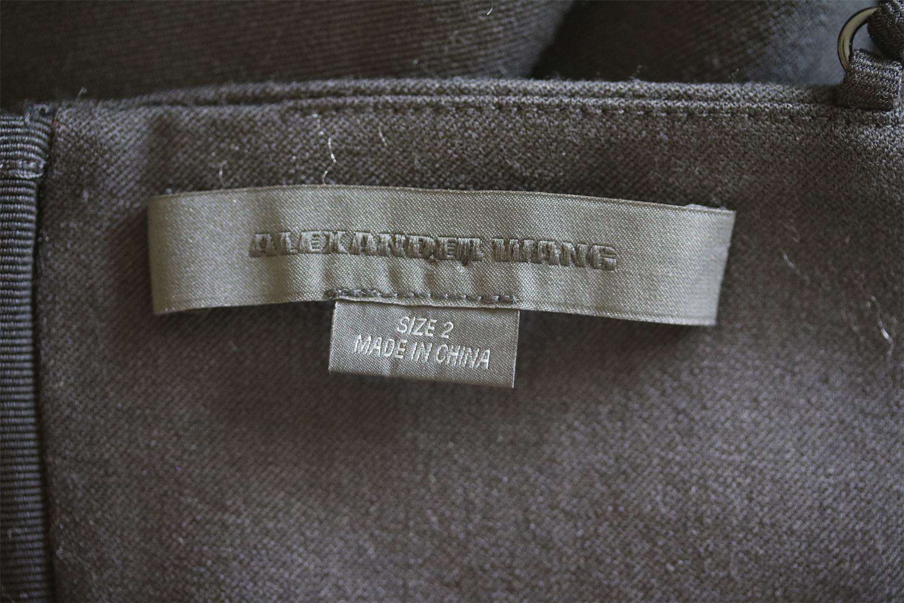 ALEXANDER WANG FITTED WOOL JUMPSUIT US 2 UK 6 - Image 5