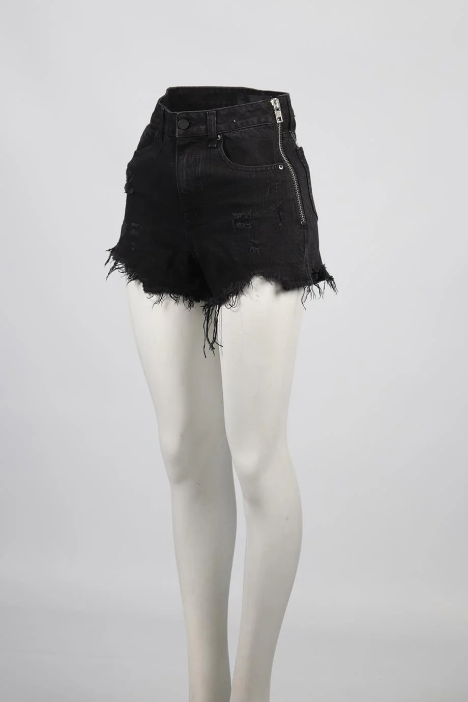 ALEXANDER WANG HIGH RISE DENIM SHORTS W25 UK 6-8 - Image 3