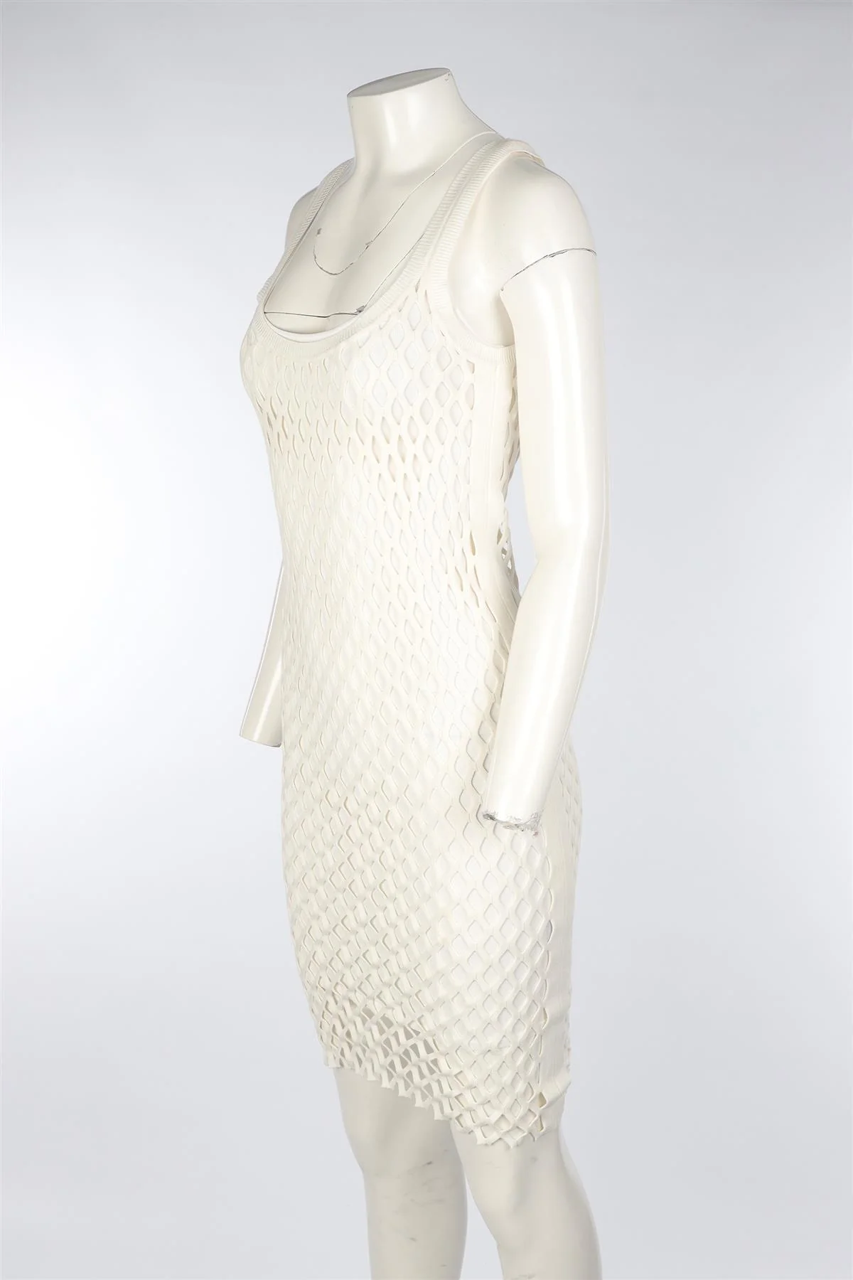 ALEXANDER WANG IVORY KNIT MIDI DRESS XS/SMALL - Image 3