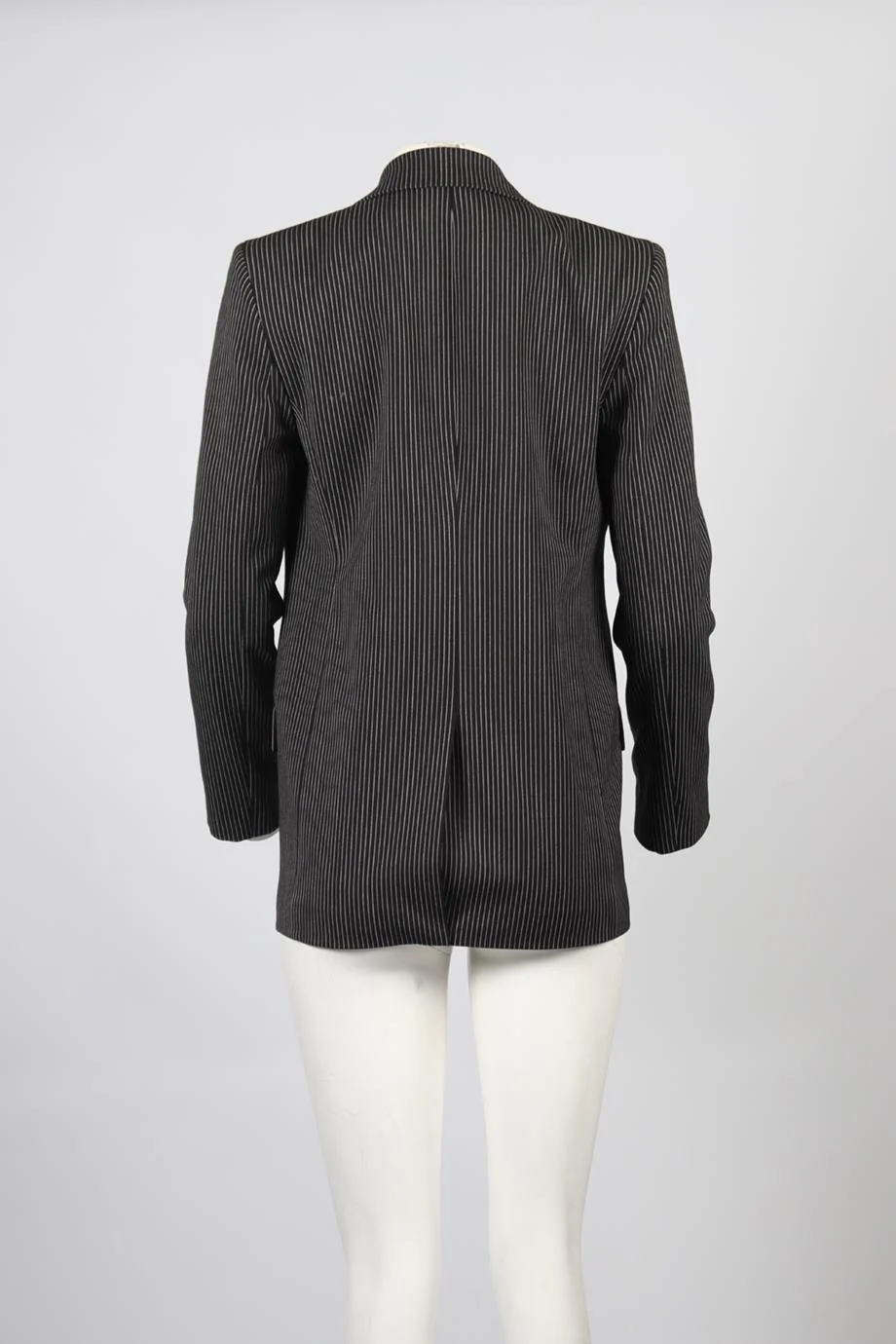 ALEXANDER WANG LEATHER AND WOOL BLEND BLAZER UK 4 - Image 4