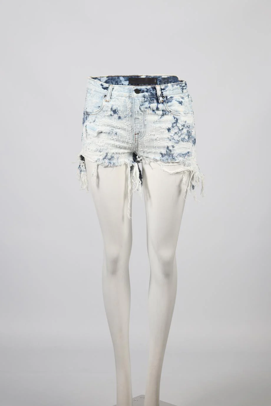 ALEXANDER WANG MID RISE DENIM SHORTS W25 UK 6-8 - Image 2