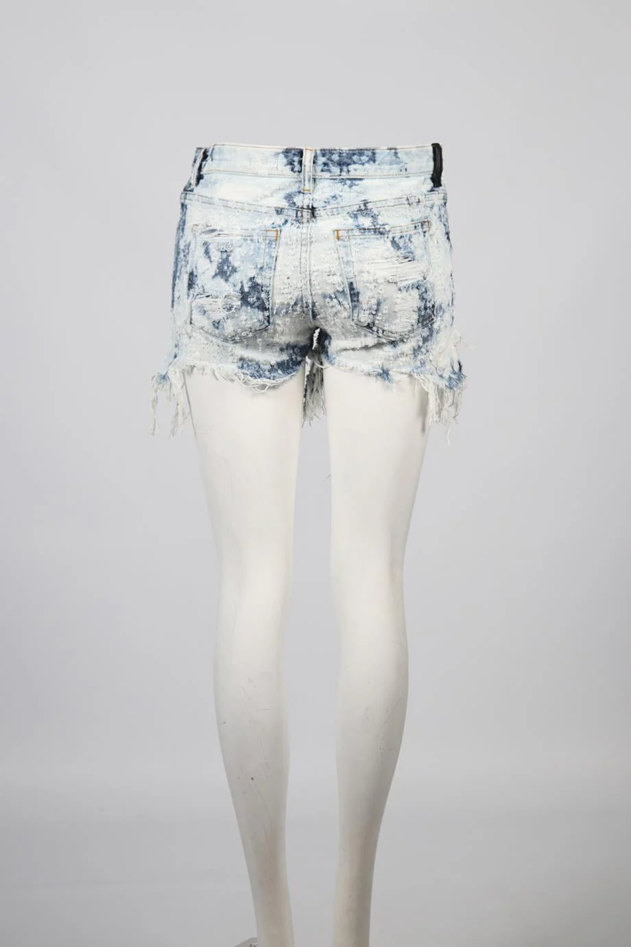 ALEXANDER WANG MID RISE DENIM SHORTS W25 UK 6-8 - Image 4