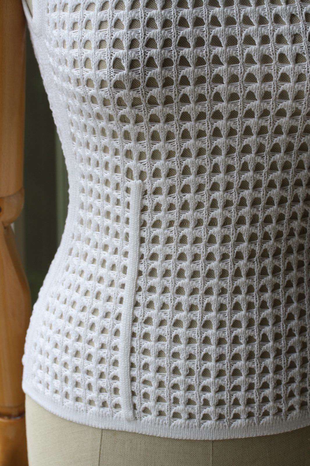 ALEXANDER WANG PEROXIDE CROCHET KNIT TANK TOP SMALL - Image 5