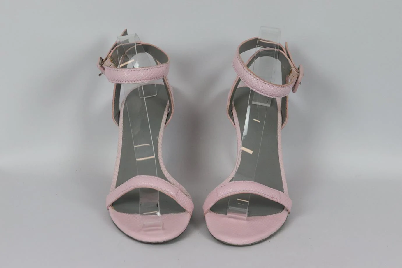 ALEXANDER WANG PYTHON EFFECT LEATHER SANDALS EU 40.5 UK 7.5 US 10.5 - Image 3