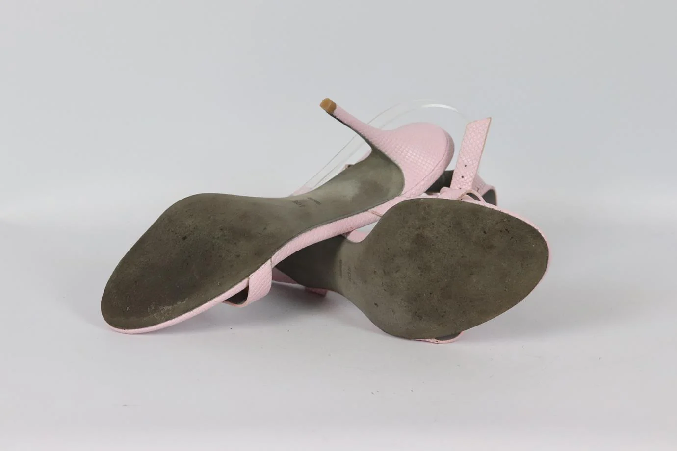 ALEXANDER WANG PYTHON EFFECT LEATHER SANDALS EU 40.5 UK 7.5 US 10.5 - Image 5