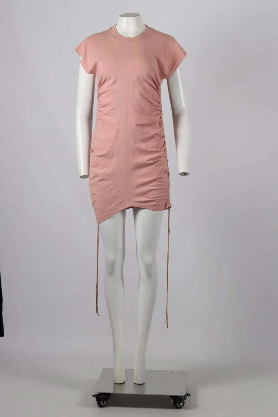 ALEXANDER WANG RUCHED COTTON MINI DRESS SMALL - Image 2