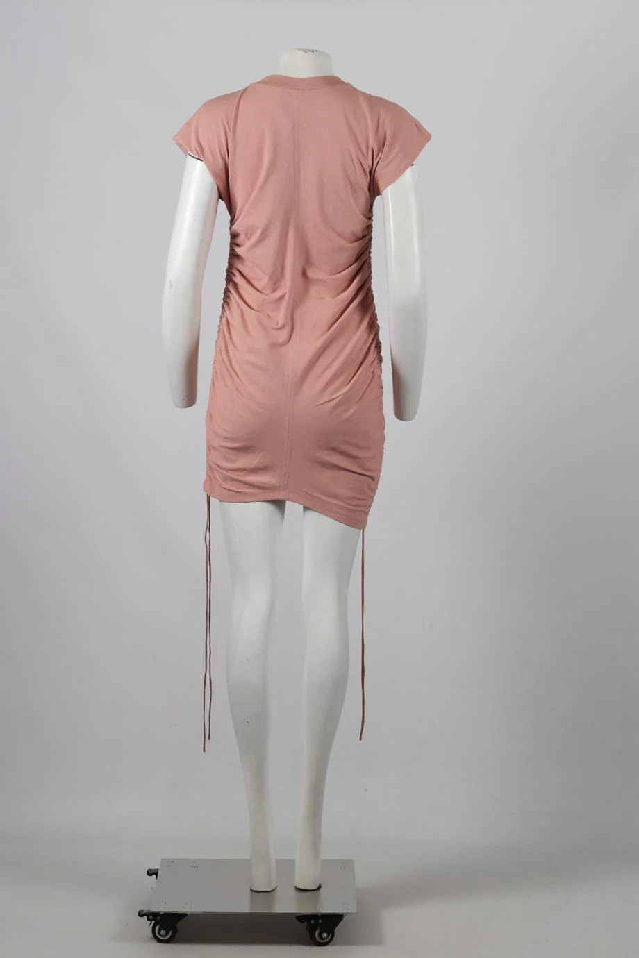 ALEXANDER WANG RUCHED COTTON MINI DRESS SMALL - Image 4