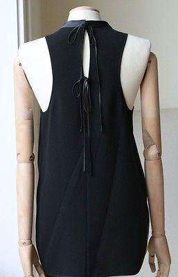 ALEXANDER WANG SILK NECKLINE TOP US 4 UK 8 - Image 7