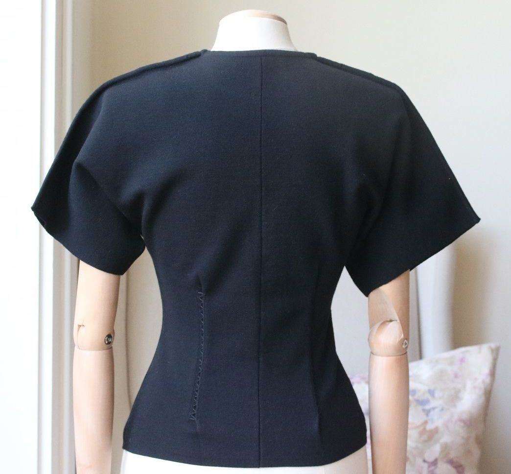 ALEXANDER WANG STITCH-DETAILED WOOL-BLEND TOP XSMALL - Image 3