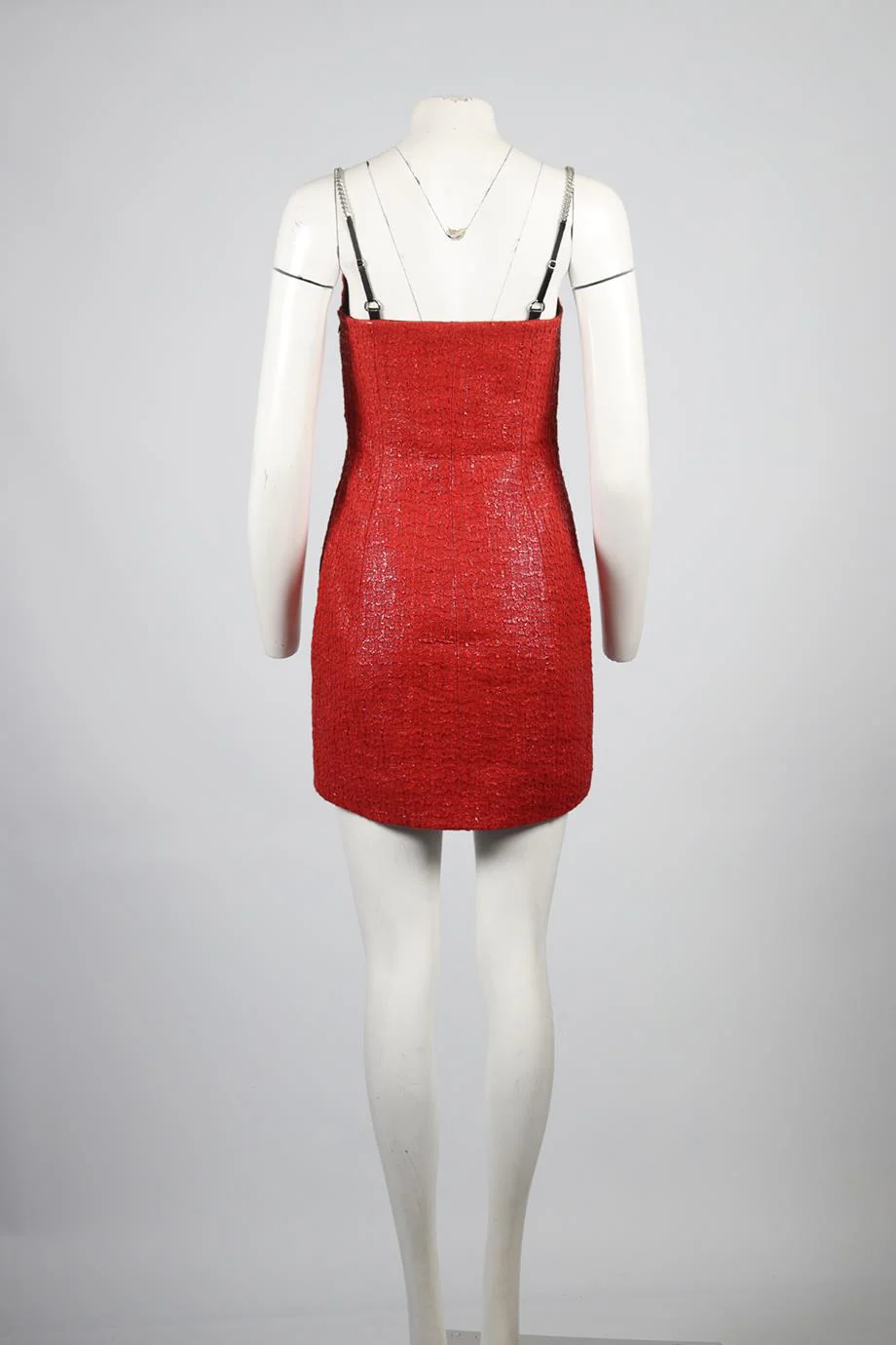 ALEXANDER WANG TWEED COTTON BLEND MINI DRESS US 4 UK 8 - Image 4