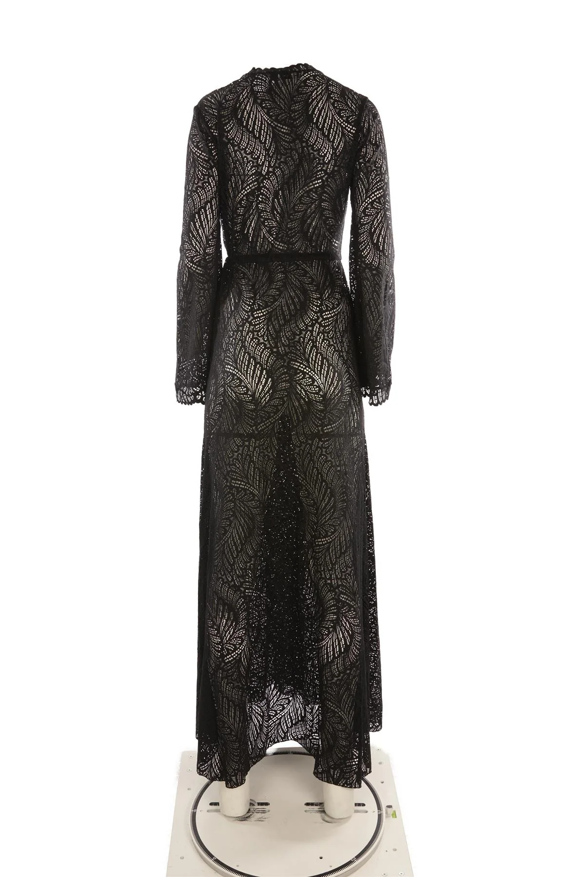 ALEXANDRA MIRO BLACK CROCHET ROBE XSMALL/SMALL - Image 4