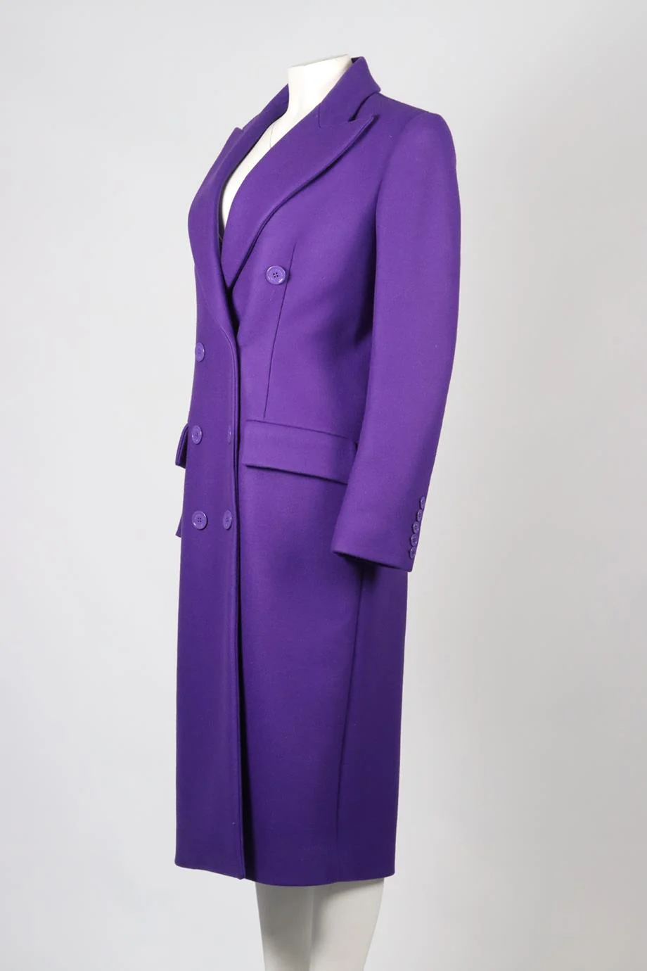 ALEXANDRE VAUTHIER 2023 WOOL BLEND COAT FR 40 UK 12 - Image 3